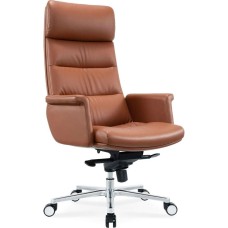 CACTUS Кресло руководителя CS-LBR-CARACAS коричневый сиденье коричневый кожа крестов. алюминий