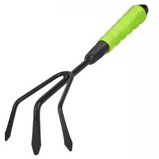 DELI Рыхлитель садовый ручной трехзубый DL580815 длина 30 см, защита от ржавчины и коррозии, противоскользящая рукоять
