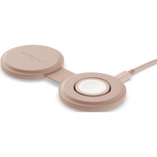 SATECHI Переносное зарядное устройство Qi2 OntheGo 2-in-1 Wireless Charger. Цвет: нежно-розовый