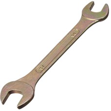 СИБРТЕХ Ключ рожковый, 14 х 17 мм, желтый цинк 14309