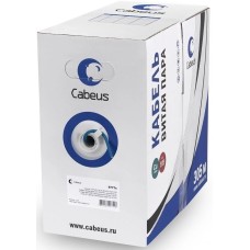 CABEUS Кабель информационный UTP-4P-Cat.5e-SOLID-LSZH-BL кат.5E U/UTP 4 пары LSZH внутренний 305м синий