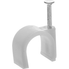 STAYER 16 мм, 40 шт, скоба-держатель для круглого кабеля с оцинкованным гвоздем (4510-16)