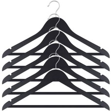 MULTIDOM Вешалка-плечики. Размер 44-46. Набор 5шт.(черн.цв.) GE26-117