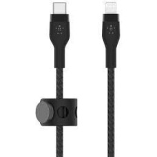 BELKIN Кабель BoostCharge PRO Flex USB-C-Lightning Braided Silicone Cable. Длина: 3м. Цвет: черный