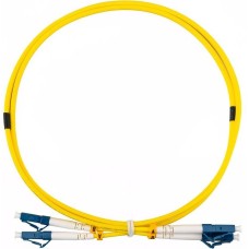 REXANT Шнур коммутационный патч-корд оптический одномодовый (SM) 9/125 OS2 разъемы zip-cord LC/UPC–LC/UPC 3мм дуплекс LSZH 1м желтый