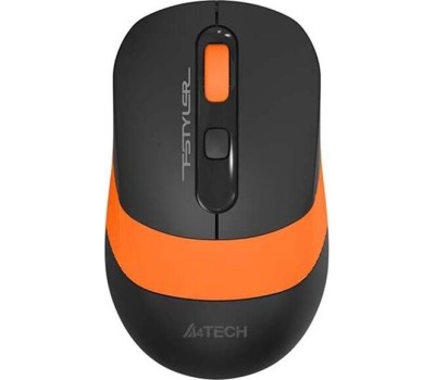 Мышь A4TECH Fstyler FG10 черный/оранжевый оптическая (2000dpi) беспроводная USB