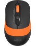 Мышь A4TECH Fstyler FG10 черный/оранжевый оптическая (2000dpi) беспроводная USB