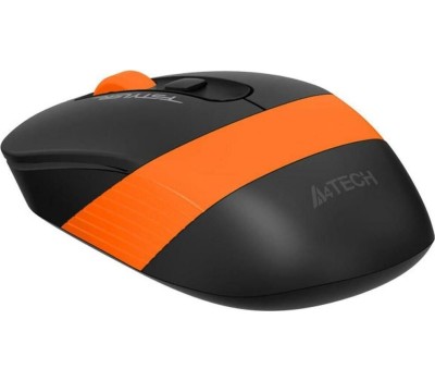 Мышь A4TECH Fstyler FG10 черный/оранжевый оптическая (2000dpi) беспроводная USB