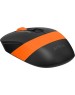 Мышь A4TECH Fstyler FG10 черный/оранжевый оптическая (2000dpi) беспроводная USB
