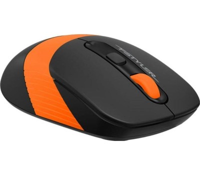 Мышь A4TECH Fstyler FG10 черный/оранжевый оптическая (2000dpi) беспроводная USB