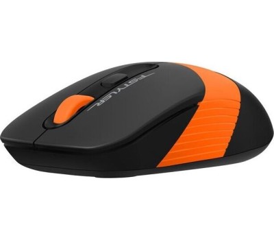 Мышь A4TECH Fstyler FG10 черный/оранжевый оптическая (2000dpi) беспроводная USB