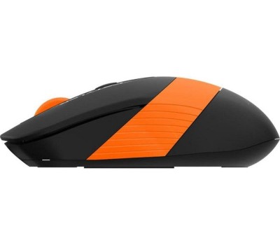 Мышь A4TECH Fstyler FG10 черный/оранжевый оптическая (2000dpi) беспроводная USB