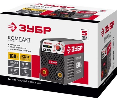 Сварочный аппарат ЗУБР СА-160К Сварочный аппарат инверторный 160 А