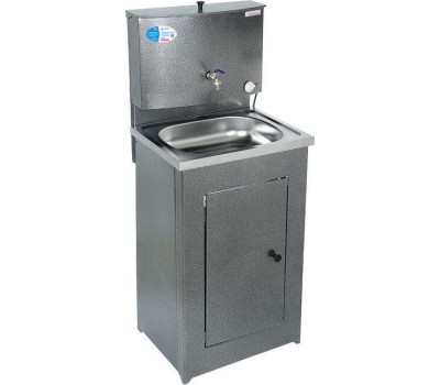 Умывальник АКВАТЕКС (бак антикорроз. с ЭВН+мойка пластм.) серебро