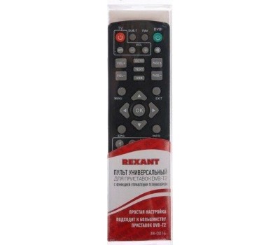 универсальные пульты ду REXANT (38-0014) RX-DVB-014 - для приставок DVB-T2