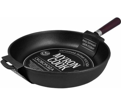 Сковорода MYRON COOK XG728N чугунная глуб 28см
