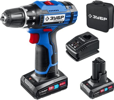 Дрель-шуруповерт ЗУБР DL-121-42 12В, 2аккум