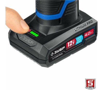 Дрель-шуруповерт ЗУБР DL-121-42 12В, 2аккум