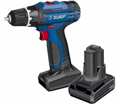 Дрель-шуруповерт ЗУБР DL-121-42 12В, 2аккум