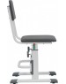 Стул POLINI Стул для школьника регулируемый Polini kids City / Polini kids Smart L, белый-серый (1кор.)