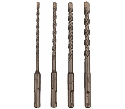 Бур KRANZ (KR-91-0405) Набор буров по бетону 5-6-8-10х160х100мм, 4 шт, в пластиковой коробке SDS PLUS