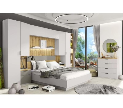 Модульная мебель АНРЭКС MODERN Тумба 1D1S. ПЕРС ЖЕМЧУГ/ИРЛ ЛИКЕР (1 кор.)