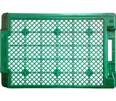 Ящик ТАРА.РУ Север помнит 125 полимерный 600х400х250 перфорированный зеленый (35588)