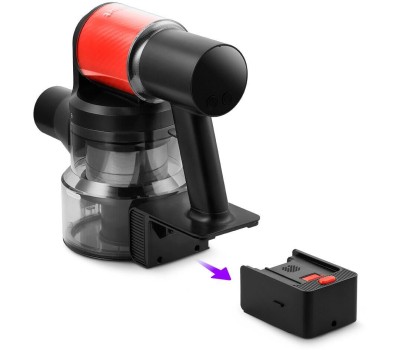 Пылесос KITFORT Пылесос (handstick) КТ-5389, 450Вт, черный/красный