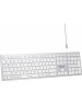 A4TECH Клавиатура Fstyler FX50, проводная, USB, ножничная, белый [fx50 white]