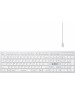 A4TECH Клавиатура Fstyler FX50, проводная, USB, ножничная, белый [fx50 white]