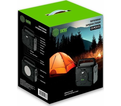 CACTUS Электростанция портативная CS-PCS172 48000mAh 5A 3xUSB черный