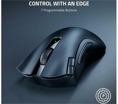 RAZER Мышь беспроводная DeathAdder V2 X HyperSpeed, игровая, Bluetooth/Радио, оптическая, USB, 14000dpi, черный [rz01-04130100-r3g1]
