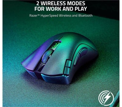 RAZER Мышь беспроводная DeathAdder V2 X HyperSpeed, игровая, Bluetooth/Радио, оптическая, USB, 14000dpi, черный [rz01-04130100-r3g1]