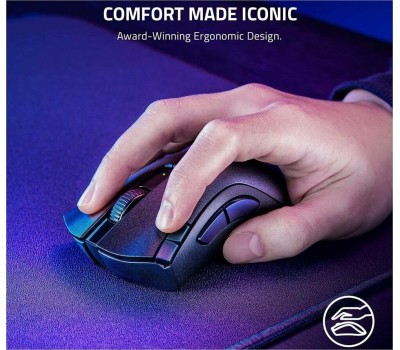 RAZER Мышь беспроводная DeathAdder V2 X HyperSpeed, игровая, Bluetooth/Радио, оптическая, USB, 14000dpi, черный [rz01-04130100-r3g1]