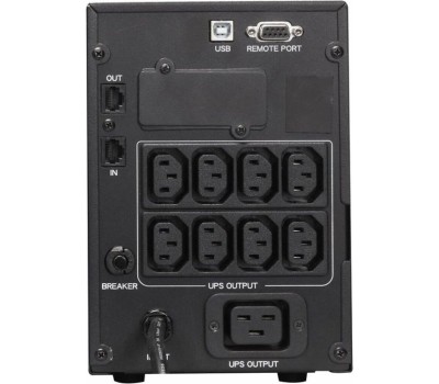 PowerCom Smart King Pro+ SPT-2000-II LCD ИБП {Line-Interactive, 2000VA/1600W, Tower, 8 xC13 + 1 xC19, USB, SNMP Slot} (1152568)