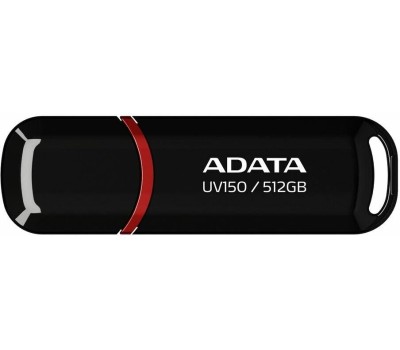Флешка A-DATA Флешка USB AUV150 512ГБ, USB3.0, черный [auv150-512g-rbk]