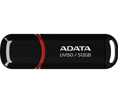 Флешка A-DATA Флешка USB AUV150 512ГБ, USB3.0, черный [auv150-512g-rbk]