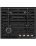 Варочная панель газовая MAUNFELD Газовая варочная панель EGHE.64.63CB.R/G, 4 конфорки, эмалированная сталь, черный