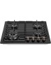 Варочная панель газовая MAUNFELD Газовая варочная панель EGHE.64.63CB.R/G, 4 конфорки, эмалированная сталь, черный