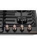 Варочная панель газовая MAUNFELD Газовая варочная панель EGHE.64.63CB.R/G, 4 конфорки, эмалированная сталь, черный
