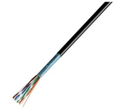 Rexant (01-0165) Кабель витая пара F/UTP, CAT 5e, ZH нг(А)-HF, 4PR, 24AWG, OUTDOOR, SOLID, черный, 305м