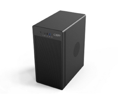 Корпус для ПК CBR Корпус mATX Minitower V285, без БП, 1*USB 3.0 Type-C, 1*USB 3.0, 1*USB 2.0, HD Audio+Mic, Black [PCC-MATX-V285-WPSU]