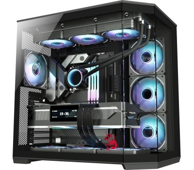 Корпус для ПК BLOODY Корпус ATX BD-CC109, Midi-Tower, без БП, черный [bd-cc109-bk]