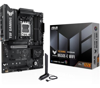 Материнская плата ASUS Материнская плата TUF GAMING B650E-E WIFI AM5 ATX 4xDDR5 2хPCIEx16 PCIEx1 3xM.2 USB-C DP HDMI 2.5GLAN Wi-Fi 6E
