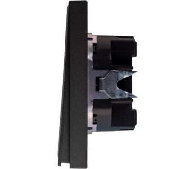 KRANZ Выключатель STRONG 2 кл перекрестный (переключатель) 10А с/у графит