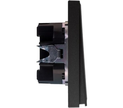 KRANZ Выключатель STRONG 2 кл перекрестный (переключатель) 10А с/у графит