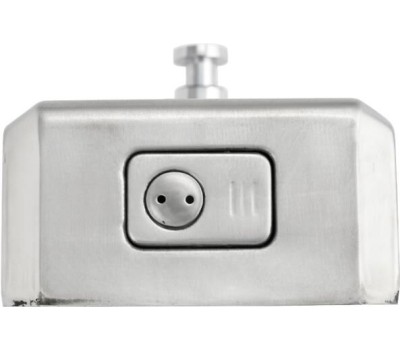 BRIMIX - Дозатор жидкого мыла настенный, металлический, с глазком, из нержавеющей стали марки 201, на 800 мл, сатин 644