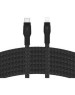 BELKIN Кабель BoostCharge PRO Flex USB-C-Lightning Braided Silicone Cable. Длина: 3м. Цвет: черный