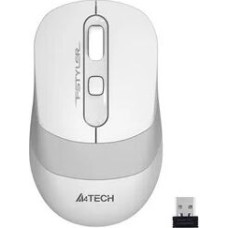 Мышь A4TECH FStyler FG10 белый/серый оптическая (2000dpi) беспроводная USB