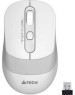Мышь A4TECH FStyler FG10 белый/серый оптическая (2000dpi) беспроводная USB